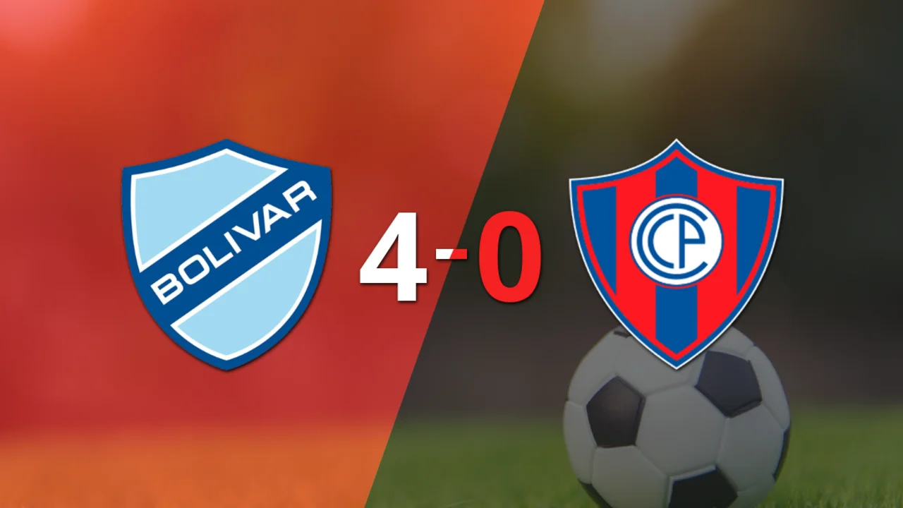 Goleada de Bolívar 4 a 0 sobre Cerro Porteño