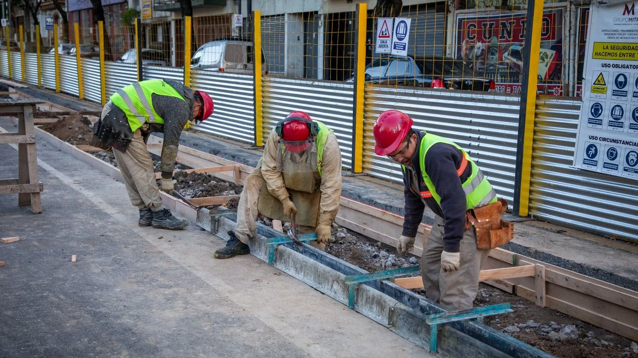 Obreros trabajando