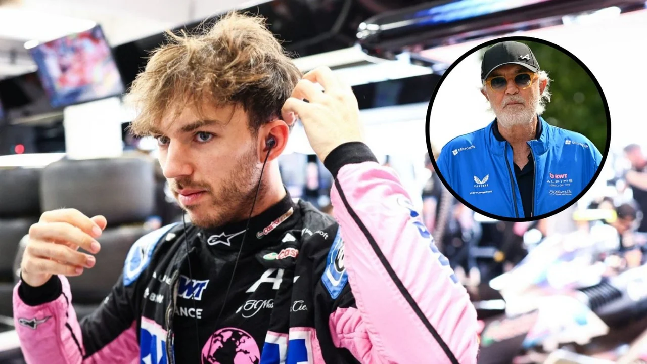 Pierre Gasly y Flavio Briatore.