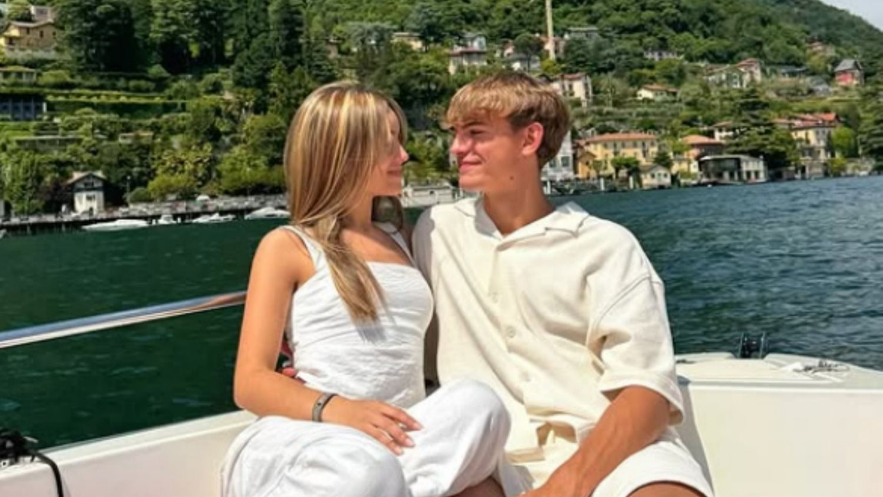 Nico Paz con Emma Ramírez