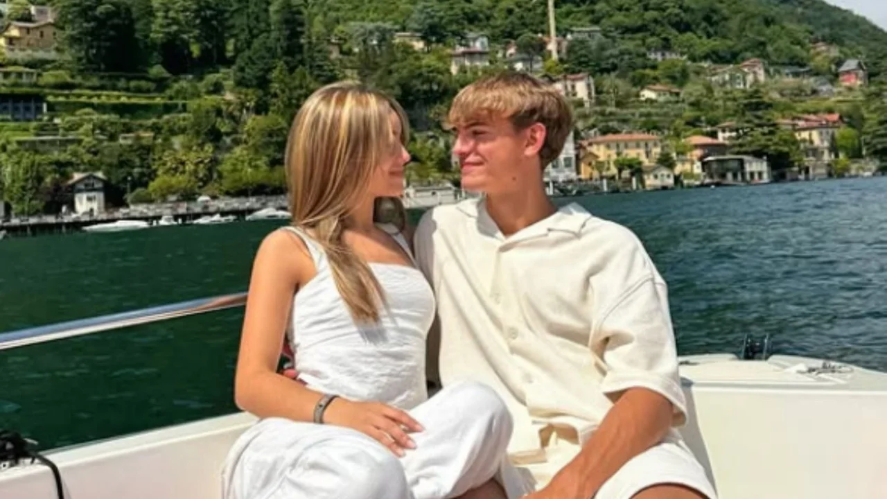 Nico Paz con Emma Ramírez