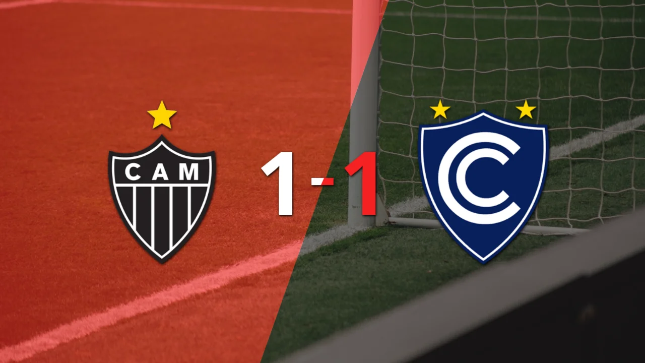 Atlético Mineiro logró sacar el empate de local frente a Cienciano