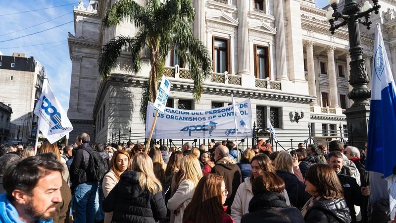 APOC marchó al Congreso y exigió la designación urgente de auditores en la AGN