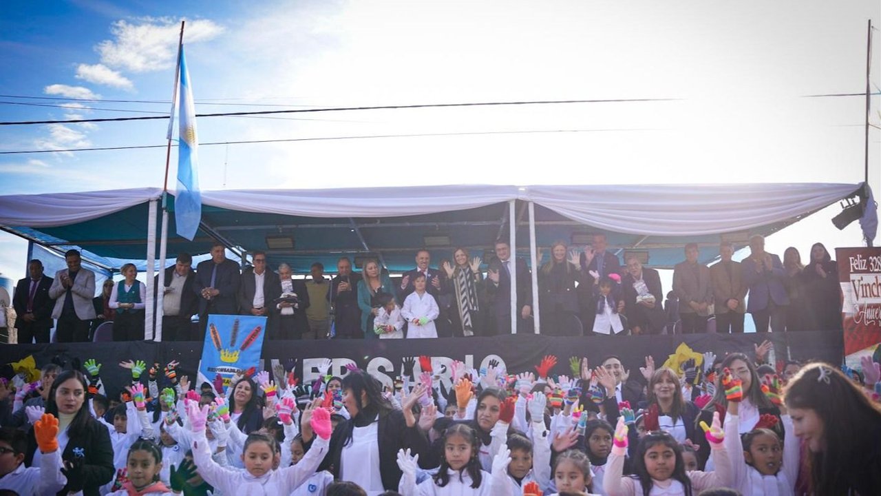 Quintela celebró los 328 años de Vinchina con obras y anuncios: "Es un símbolo de lucha, arraigo y esperanza"