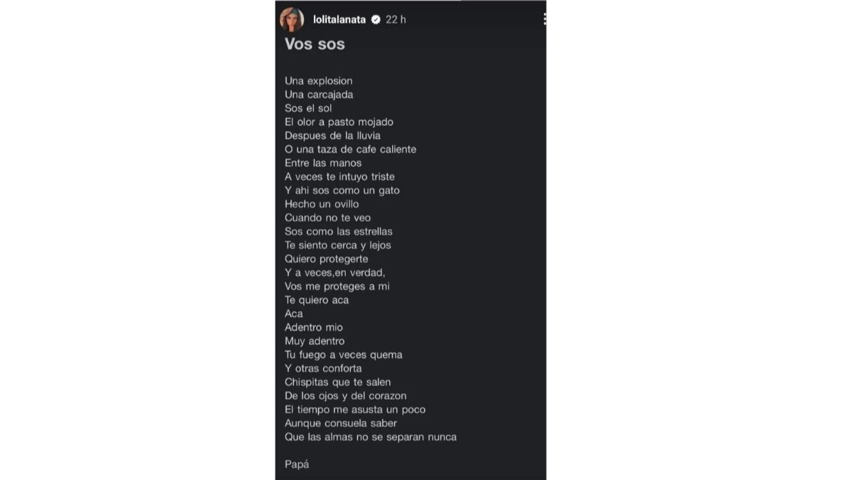 Cómo era la relación de Lanata y su hija Lola.
