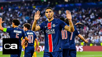 El tremendo golazo de Hakimi en el PSG para abrir la final de la Champions contra el Inter El tremendo golazo de Hakimi en el PSG para abrir la final de la Champions contra el Inter