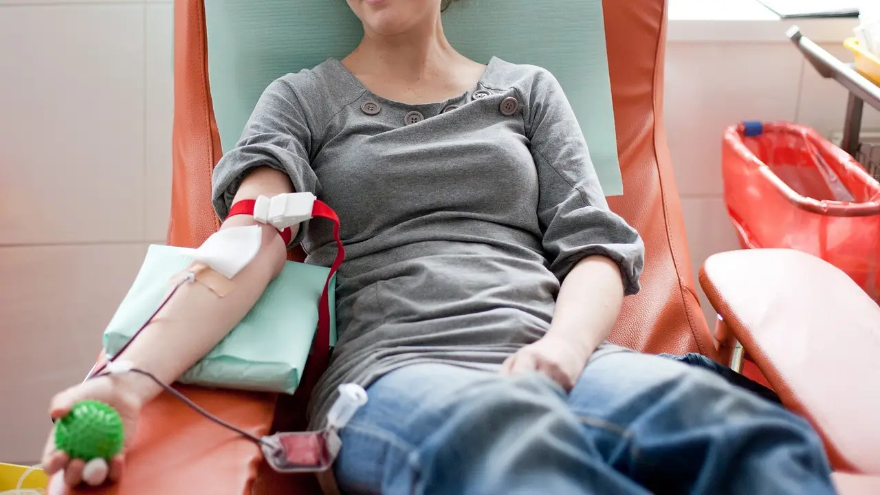 Donación de sangre.
