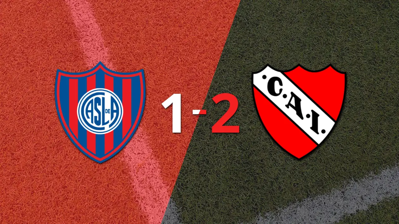 Independiente castigó a San Lorenzo con una victoria por 2 a 1