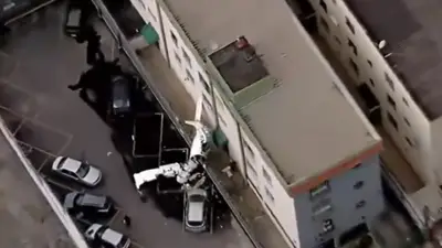 Un avión se estrelló contra un edificio en Belo Horizonte: hay dos muertos y varios heridos Un avión se estrelló contra un edificio en Belo Horizonte: hay dos muertos y varios heridos