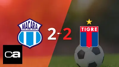 Tigre empata ante Macará pese al doblete de David Romero Tigre empata ante Macará pese al doblete de David Romero