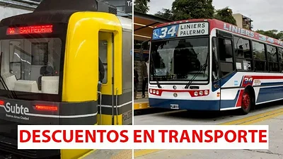 Descuentos en transporte, subtes, colectivods Descuentos en transporte, subtes, colectivods