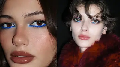 Make up con azul Make up con azul