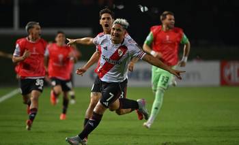 River tuvo un triunfo agónico en la Copa Sudamericana y celebra en Venezuela | River plate