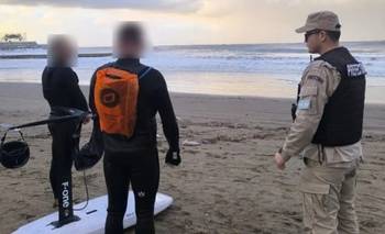 El dramático rescate de dos deportistas en medio de la ciclogénesis | Fenómenos naturales