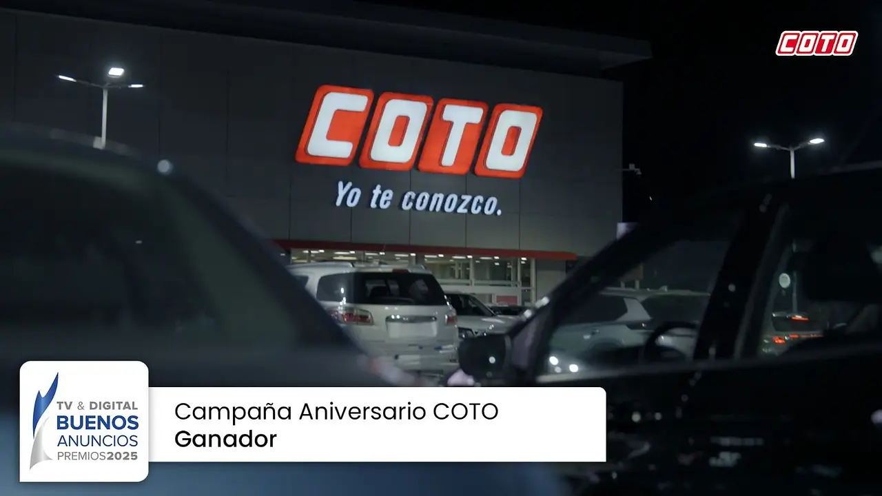 COTO ganó un premio en los Buenos Anuncios DIGITAL 2025 por su campaña 55 Aniversario.
