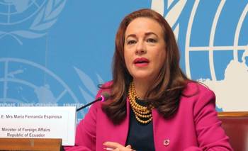 Nueva candidata a la ONU: la ecuatoriana Espinosa busca competirle al hombre de Milei | Naciones unidas