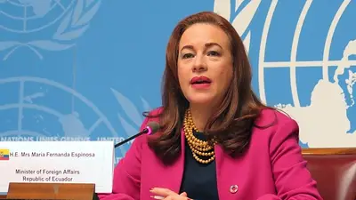Nueva candidata a presidir la ONU: la ecuatoriana Espinosa busca competirle al hombre de Milei Nueva candidata a presidir la ONU: la ecuatoriana Espinosa busca competirle al hombre de Milei