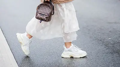 Zapatillas blancas. Zapatillas blancas.