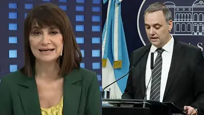 María Laura Santillán y Manuel Adorni. María Laura Santillán y Manuel Adorni.