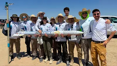 Orgullo por el cohete de estudiantes argentinos que podría romper la barrera del sonido en un torneo en Texas Orgullo por el cohete de estudiantes argentinos que podría romper la barrera del sonido en un torneo en Texas