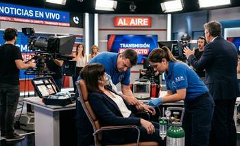 Conductora se descompone al aire y es atendida de urgencia | Televisión 