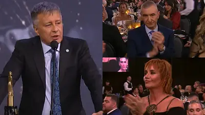 Rolando Graña destrozó a Milei en la entrega de los Martín Fierro. Rolando Graña destrozó a Milei en la entrega de los Martín Fierro.