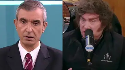 Javier Milei y Nelson Castro. Javier Milei y Nelson Castro.