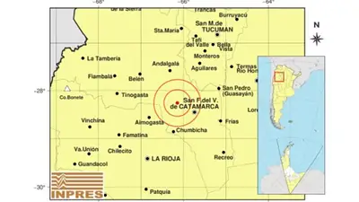 Sismo de 4.3 en Catamarca que repercutió en Tucumán Sismo de 4.3 en Catamarca que repercutió en Tucumán