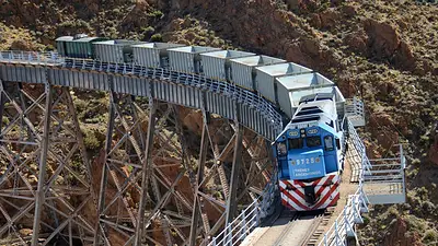 Cómo es el tren trasandino que une Argentina con Chile a través de la Cordillera Cómo es el tren trasandino que une Argentina con Chile a través de la Cordillera