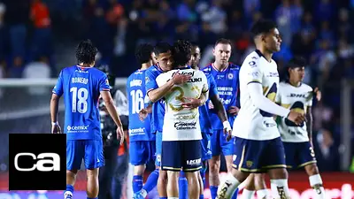 Cruz Azul y Pumas UNAM empatan sin goles en final de ida del fútbol mexicano Cruz Azul y Pumas UNAM empatan sin goles en final de ida del fútbol mexicano
