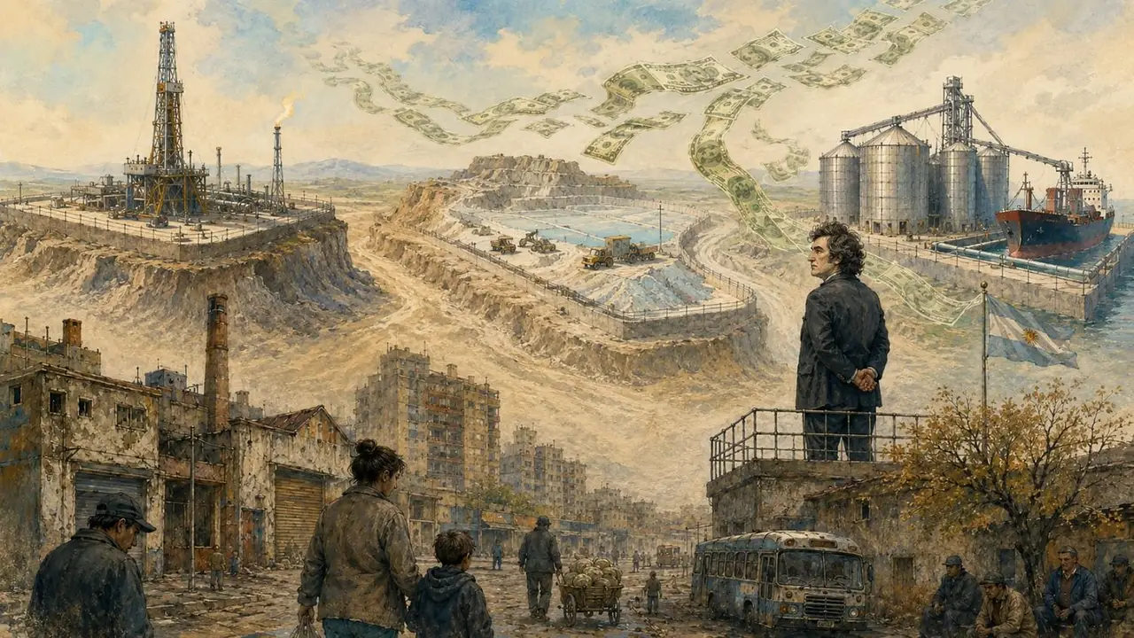 Milei Economía de enclave Dólares