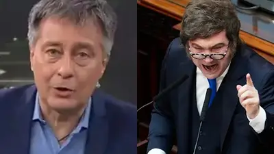 Rolando Graña y Javier Milei. Rolando Graña y Javier Milei.