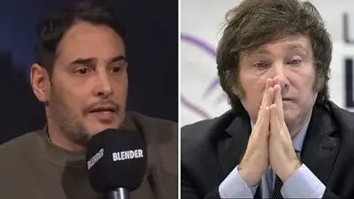 Rodrigo Lussich y Javier Milei Rodrigo Lussich y Javier Milei