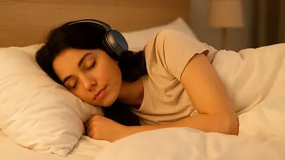 Recomiendan no dormir con auriculares puestos Recomiendan no dormir con auriculares puestos