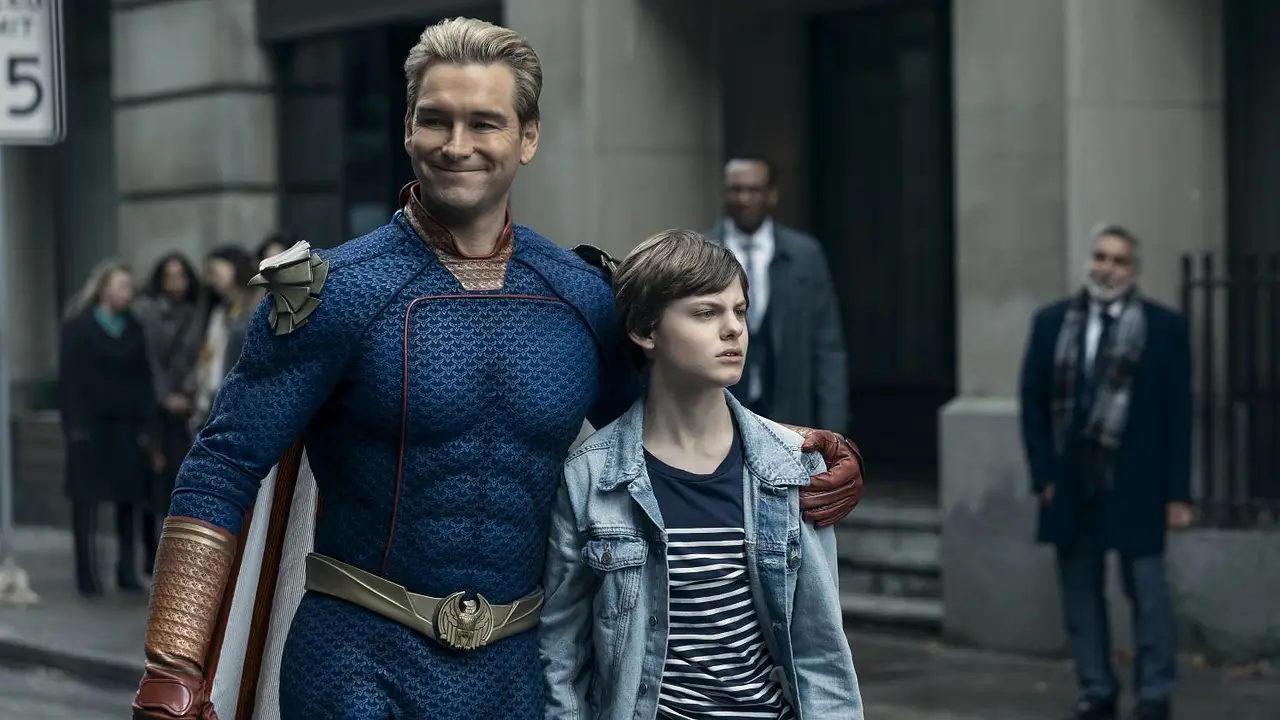 Homelander y su hijo