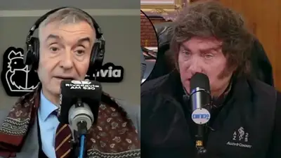 Nelson Castro y Javier Milei. Nelson Castro y Javier Milei.