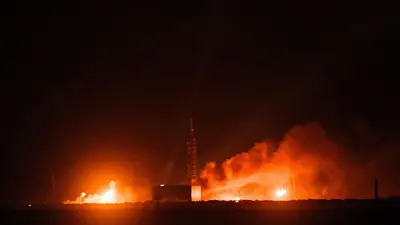 Un cohete de Blue Origin explota en la plataforma de lanzamiento Un cohete de Blue Origin explota en la plataforma de lanzamiento