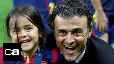 Luis Enrique, junto a su hija Xana Luis Enrique, junto a su hija Xana