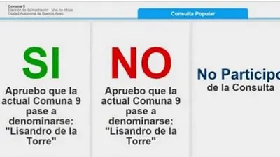 Porteños votarán este domingo si le cambian el nombre a la comuna 9 Porteños votarán este domingo si le cambian el nombre a la comuna 9