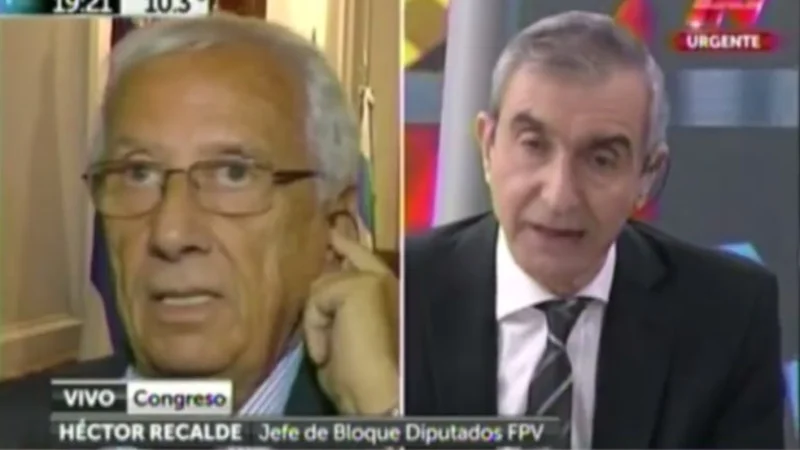 El duro cruce entre Nelson Castro y Héctor Recalde