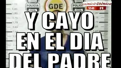 Las ingeniosas placas de Crónica sobre la detención de Corradi Las ingeniosas placas de Crónica sobre la detención de Corradi