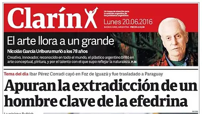 La extra dicción de Clarín: el increíble error en la tapa del diario La extra dicción de Clarín: el increíble error en la tapa del diario