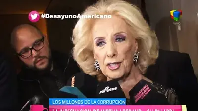 El mensaje de Mirtha Legrand a los artistas decepcionados por el caso López El mensaje de Mirtha Legrand a los artistas decepcionados por el caso López