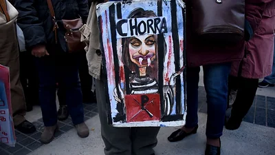 Los violentos carteles de la marcha contra los jueces de Comodoro Py Los violentos carteles de la marcha contra los jueces de Comodoro Py
