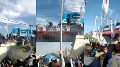 Los maquinistas del tren Roca cantaron "vamos a volver" en el acto de Cristina Los maquinistas del tren Roca cantaron "vamos a volver" en el acto de Cristina