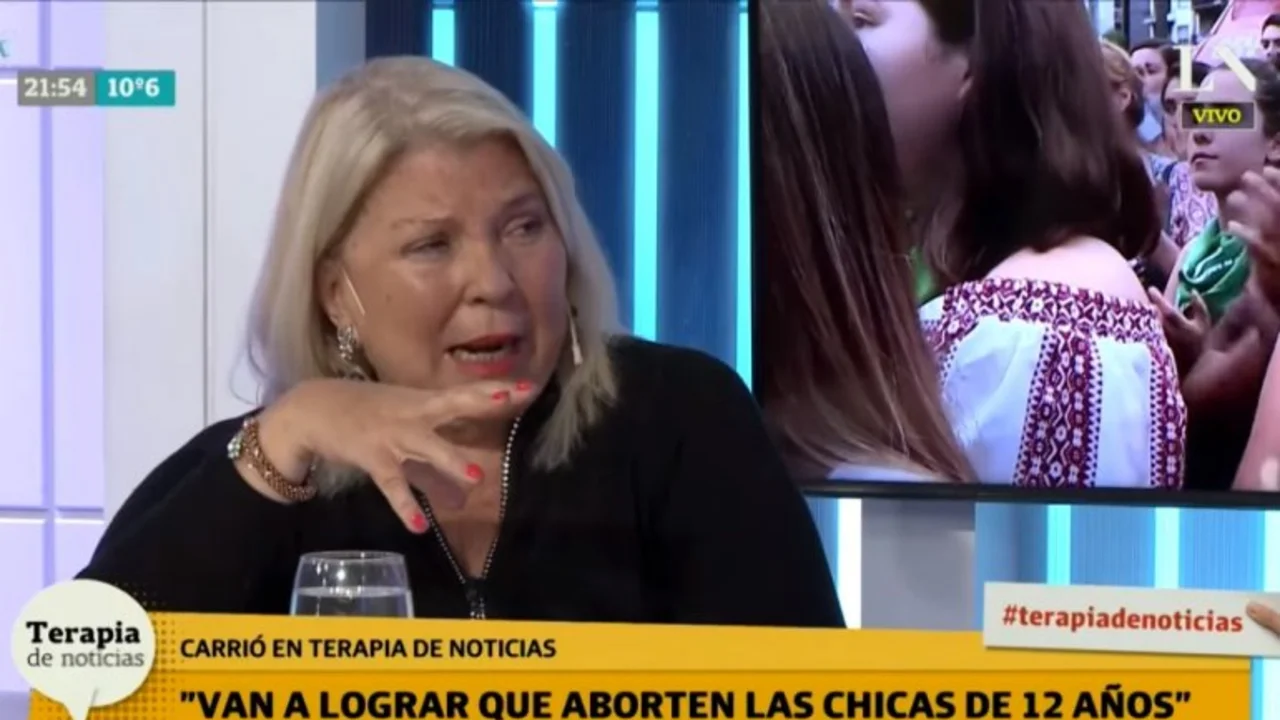 Carrió, repudiable: "El aborto legal se va a convertir en un método anticonceptivo"
