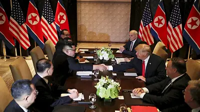 Histórico encuentro entre Donald Trump y el líder de Corea del Norte Histórico encuentro entre Donald Trump y el líder de Corea del Norte