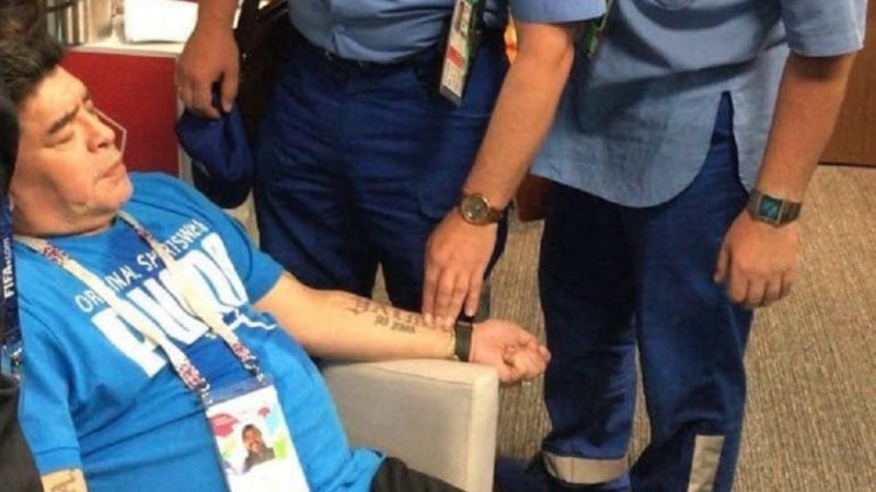 Diego puso todo y se descompensó cuando terminó el partido