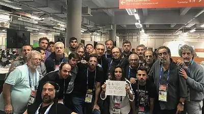 El reclamo por los despidos en Télam llegó a Rusia 2018 El reclamo por los despidos en Télam llegó a Rusia 2018