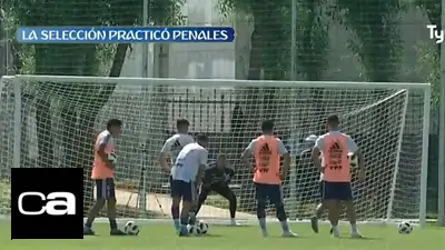 Rusia 2018 | Armani practicó penales contra los sparrings Rusia 2018 | Armani practicó penales contra los sparrings